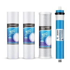 Kasečių rinkinys AQUARIUS MAXI – RO SISTEMAI + 75 GPD membrana